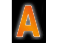 Conacord Reflexné domové písmeno A, oranžové, 8 cm
