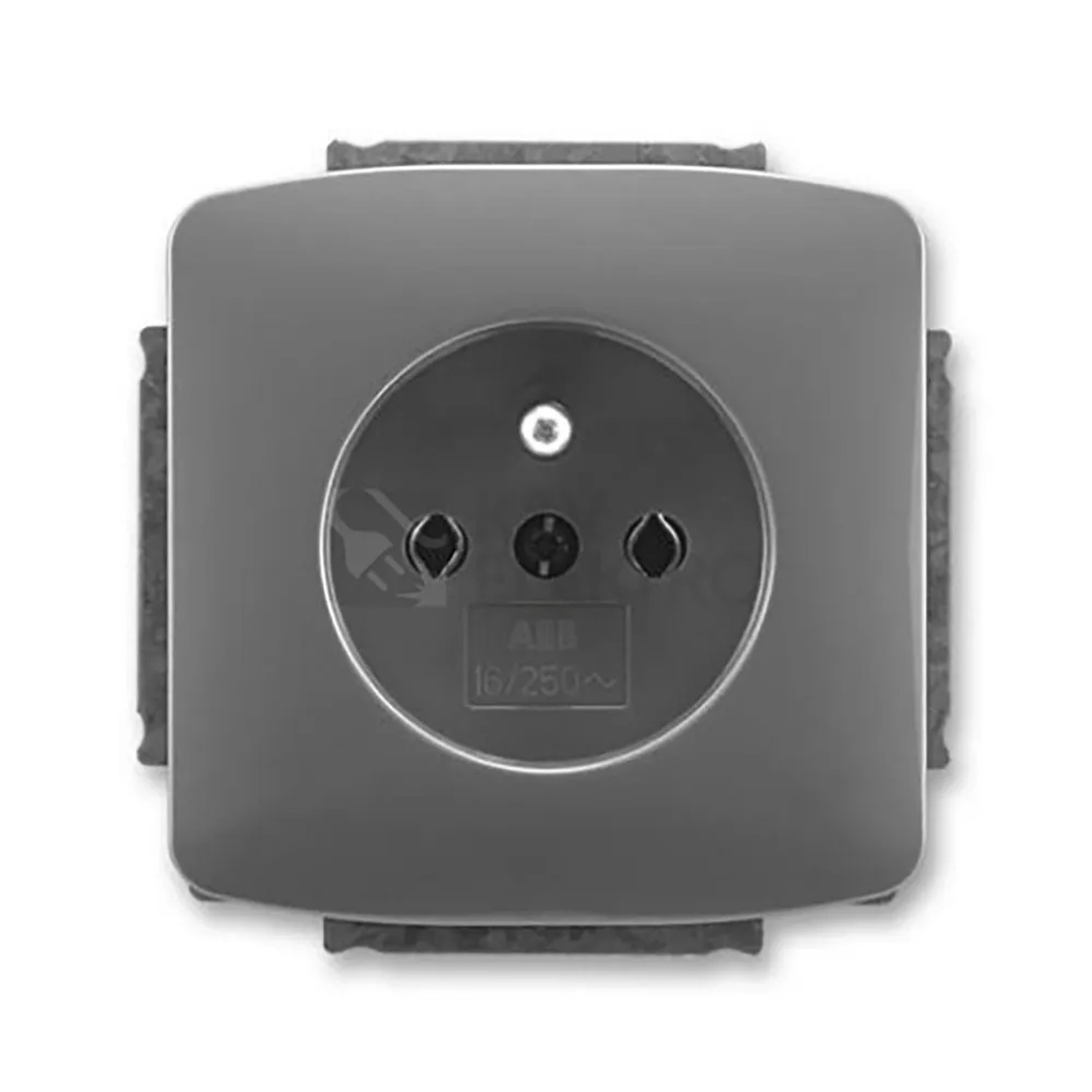 E-shop ABB 1násobná zásuvka TANGO 5518A-W2389 S2 dymovo sivá 48 x 150 x 110 mm