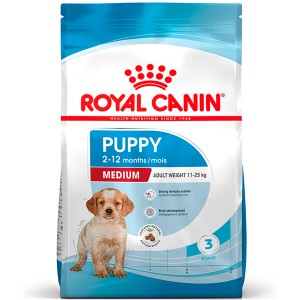 Royal Canin Medium Puppy 4kg suché krmivo pre šteňatá stredných plemien.