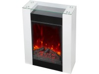 EL Fuego Elektrický krb Tessin biely, 900/1 800 W, 58 x 79,5 x 17 cm EL Fuego Elektrický krb Tessin biely, 900/1 800 W, 58 x 79,5 x 17 cm