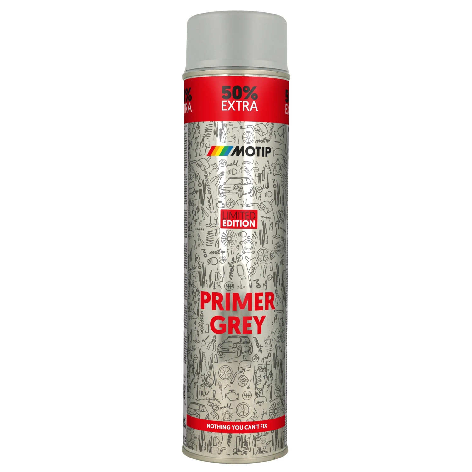 E-shop Motip Základový lak v spreji M Rallye 600 ml, sivý