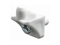 Hettich Nosník police so skrutkou, 5 mm, biela, 20 ks