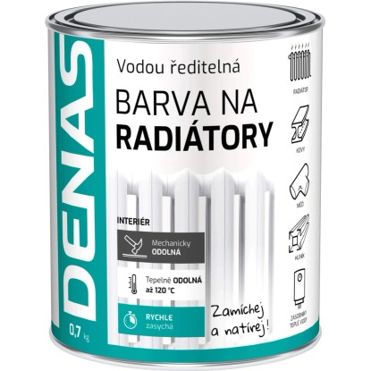 Denas Rýchloschnúca farba na radiátory, 0603 slonová kosť, 700 g