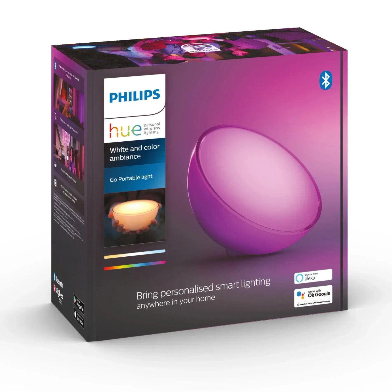 E-shop Philips Hue Prenosné svietidlo White&Color Ambiance Go 6W 530lm, pr. 15 cm