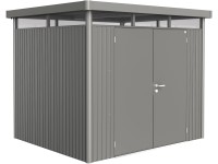 Biohort Plech. domček HighLine H3 2krídlové dvere, krem.sivá, 275 x 235 x 222 cm