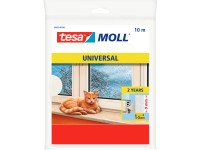 tesa Penové tesnenie pre dvere a okná tesamoll UNIVERSAL, biela, 10 m x 9 x 6 mm