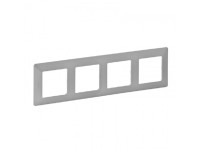 Legrand Štvornásobný rámček Valena Life, hliníková