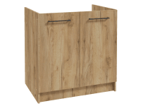 Deftrans Drezová kuchynská skrinka Mito 2D, zlatý dub, 80 x 82 x 46 cm