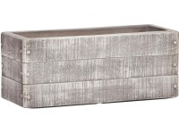 Kvetináč drevený vzhľad, svetlohnedý, 40 x 17 x 17 cm