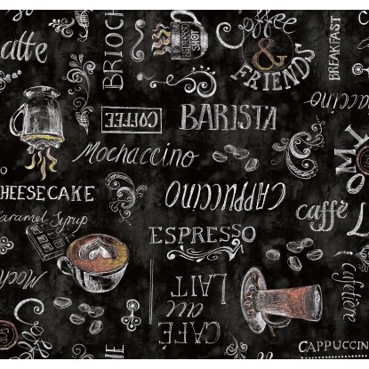 d-c-table Obrus Manhattan Ristretto Schwarz, šírka 140 cm - metráž