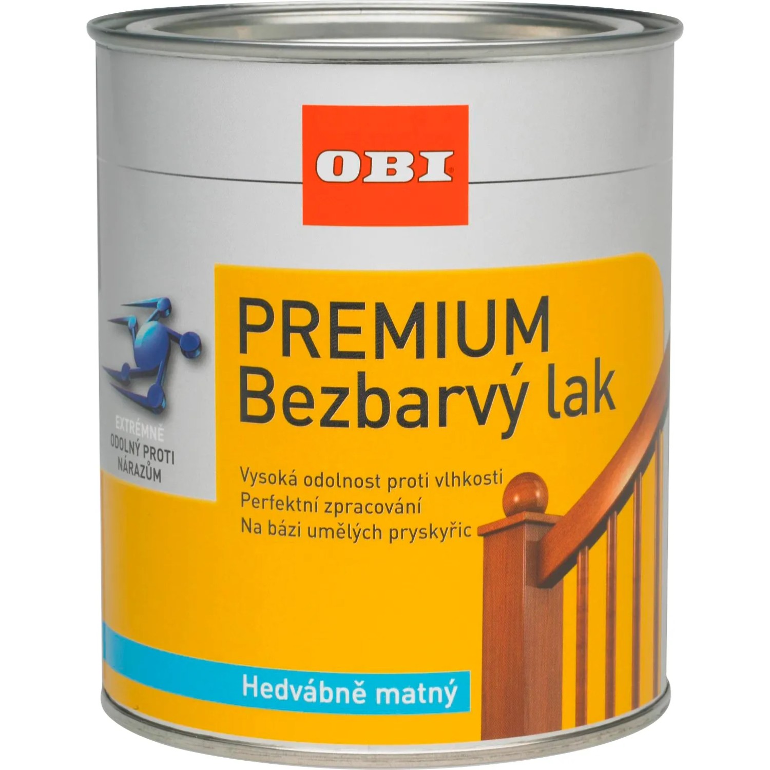E-shop OBI Premium Bezfarebný lak hodvábne matný 375 ml
