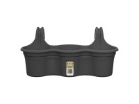 Florus Balkónový kvetináč Mediterran Hanger Trio antracit 52 x 26,2 x 24 cm