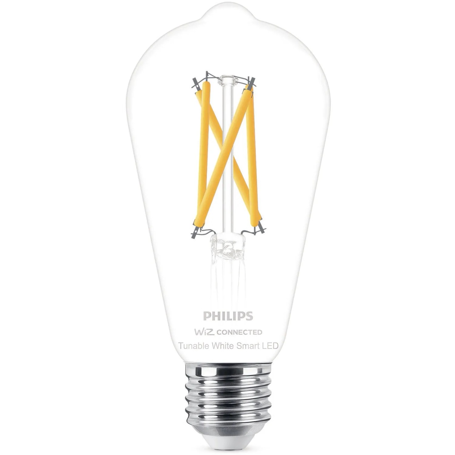 E-shop Philips Smart LED žiarovka Filament E27 ST64, 7 W, 806 lm, 2700-6500 K, číra