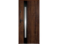 O.K. DOORS Oceľové vchodové dvere ARIADNA P55 tmavý orech 90 P
