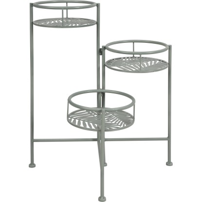 Skladací kovový stojan na rastliny 58 cm x 47 cm x 47 cm zelený