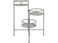 Skladací kovový stojan na rastliny 58 cm x 47 cm x 47 cm zelený