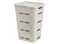 Tontarelli Kôš na špinavú bielizeň MAYA angorská biela, 38,5 x 33 x 54,5 cm, 45l Tontarelli Kôš na špinavú bielizeň MAYA angorská biela, 38,5 x 33 x 54,5 cm, 45l