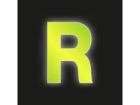 Conacord Reflexné domové písmeno R, žlté, 8 cm