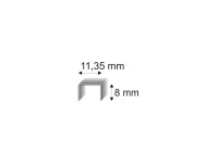 RON Spony čalúnnické 539/08 BL, dĺžka 11,35 x 8 mm, 800 ks