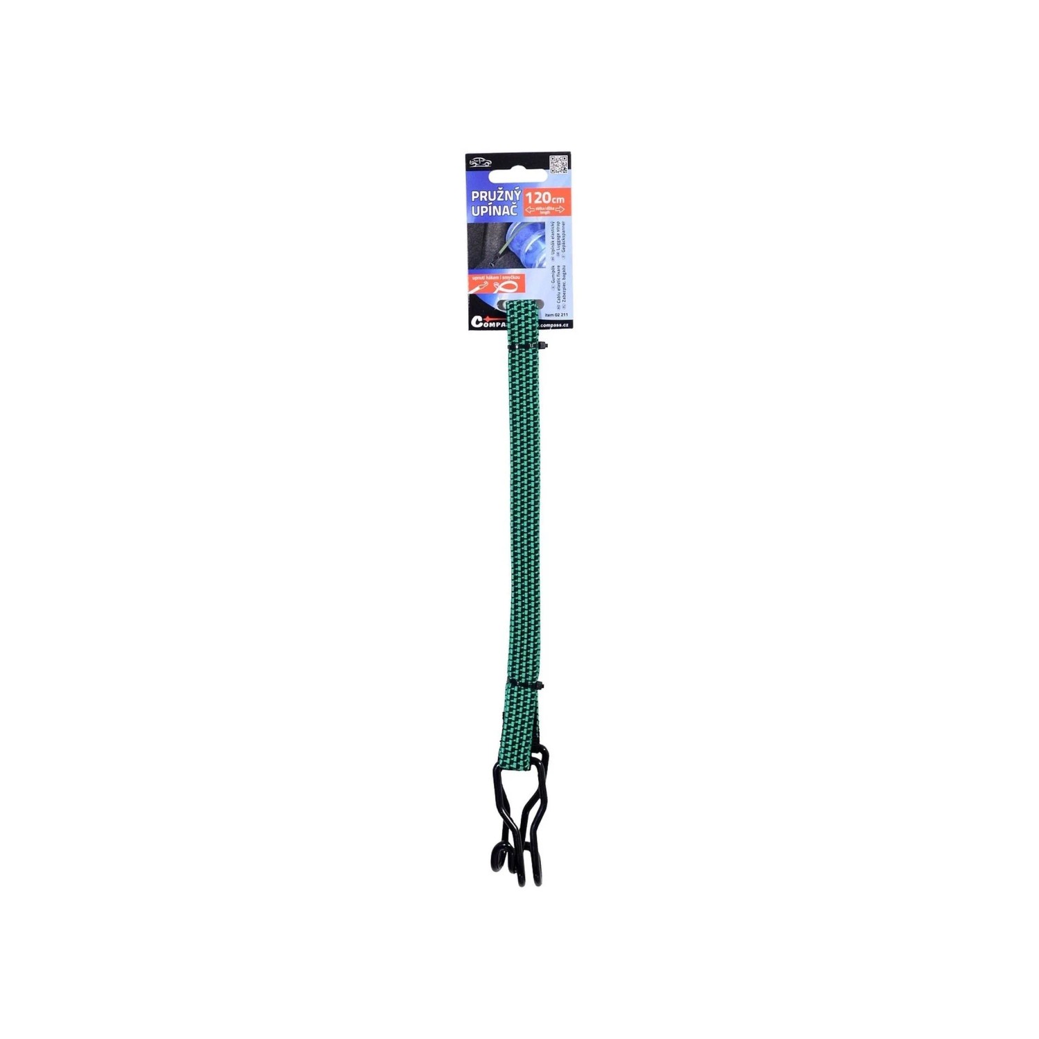 E-shop COMPASS Pružný upínač 120 cm FLAT 1 ks