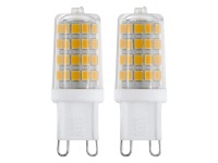 EGLO LED žiarovka G9, 320 lm, 4000 K, 2 x 3 W, priehľadný plast EGLO LED žiarovka G9, 320 lm, 4000 K, 2 x 3 W, priehľadný plast