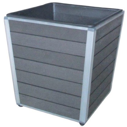 WPC kvetináč Monaco antracitový 27 x 27 x 28 cm