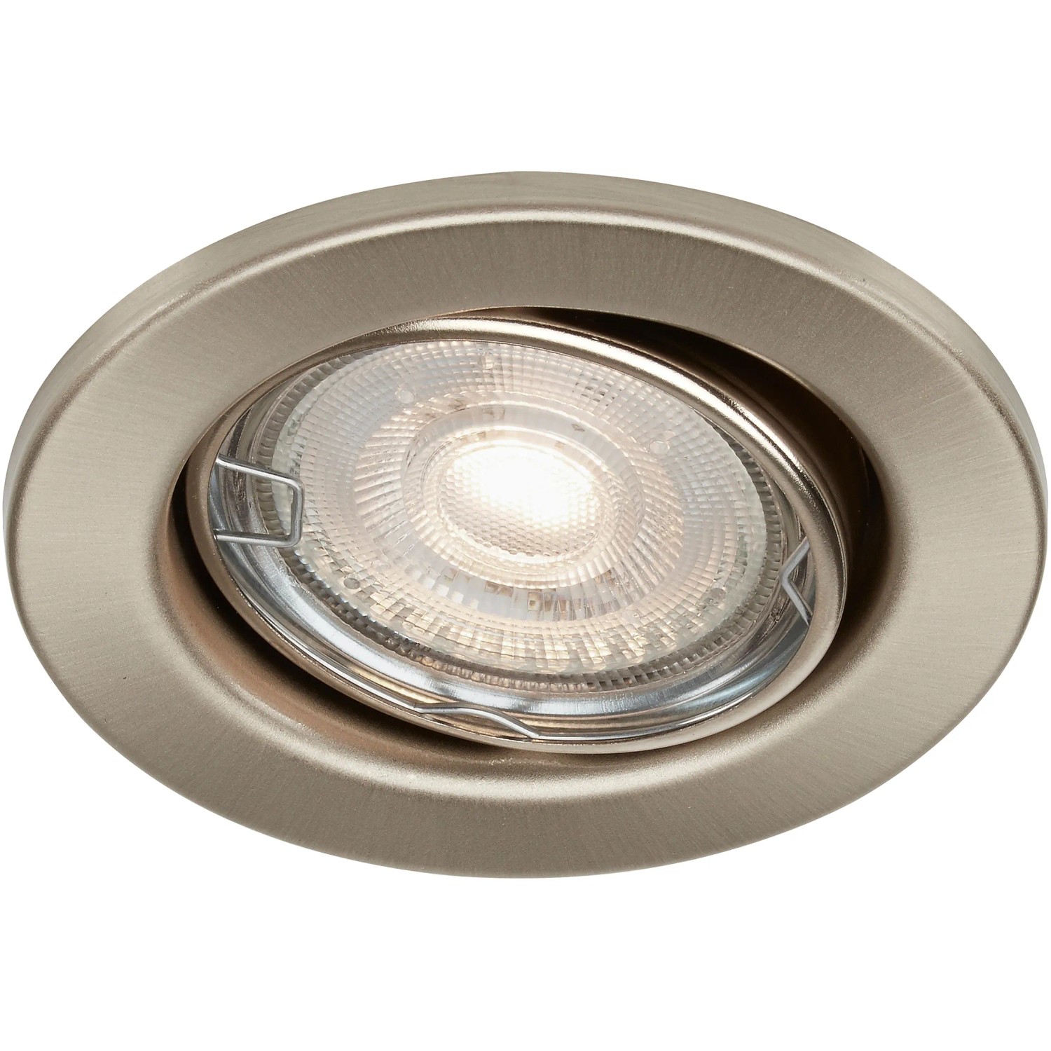 E-shop BRILONER Vstavané LED svietidlo matný nikel, GU10 5W 460lm 3000K pr. 86x70mm 1ks