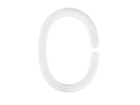 Kleine Wolke Krúžky pre sprchový záves biele, 12 ks