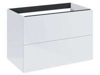 Roca Umývadlová skrinka Elegant 2Z, biela s vysokým leskom, 53 x 80 x 44,9 cm