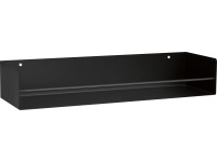 Kovový regál Kenn čierny matný, 7 x 40 x 12 cm