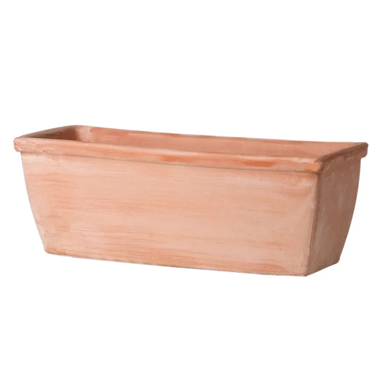 E-shop DEROMA Truhlík Garden White ROMA LISCIA 32 biela terakota 14,3 x 33 x 17 cm