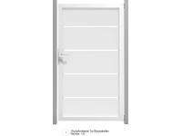 GroJa Ambiente Brána DIN ľavá s hliníkovým rámom 100 x 180 x 0,8 cm široké pásy