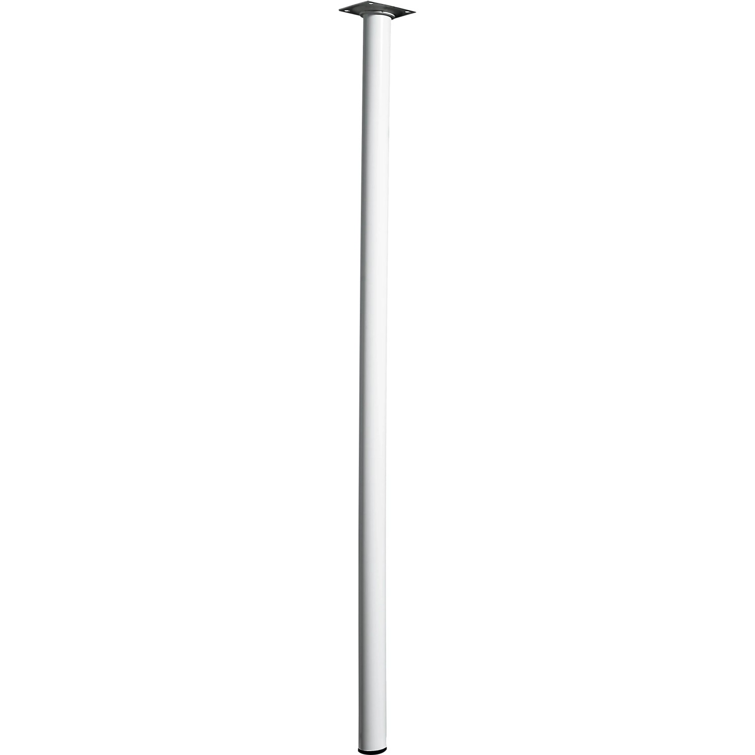 E-shop Hettich Nábytková noha guľatá, biela, pr. 30 x 800 mm