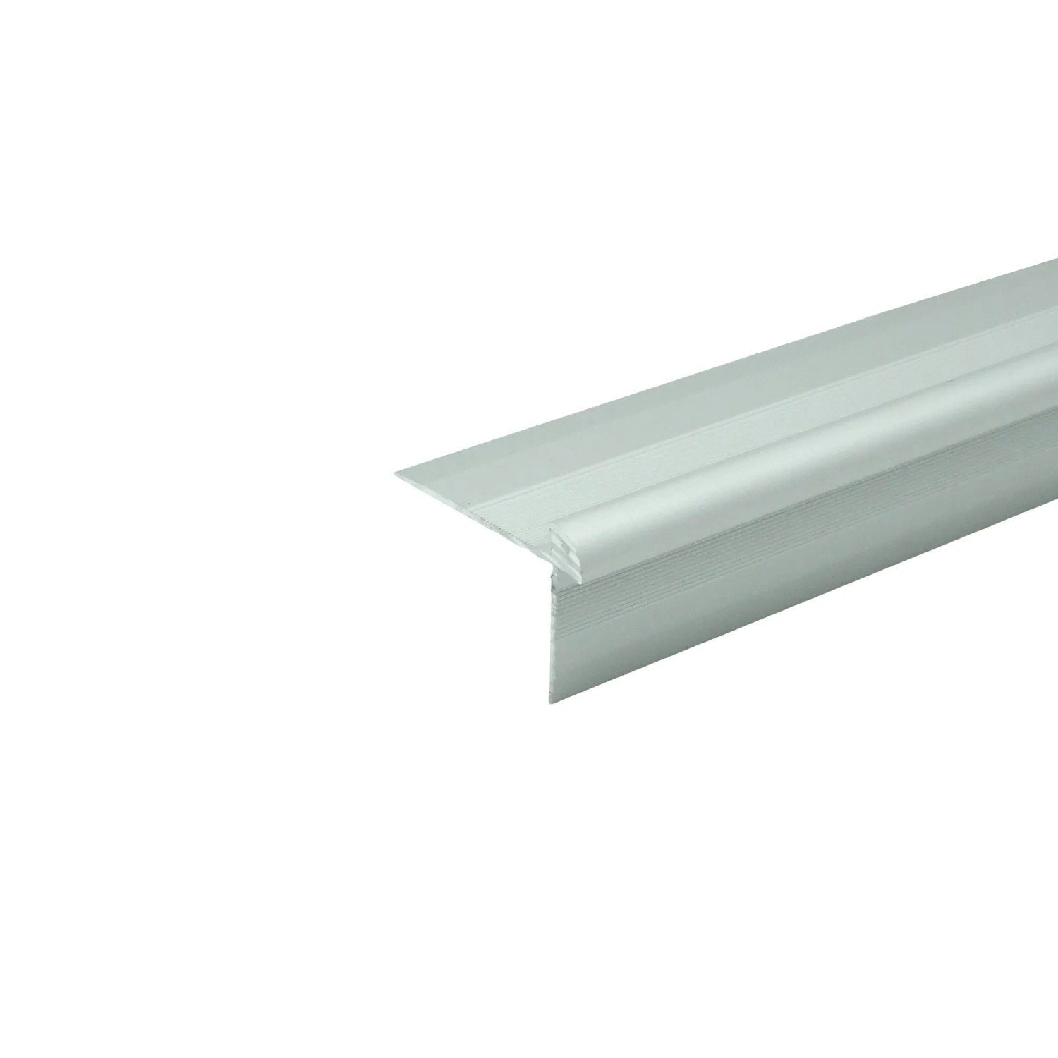E-shop Döllken Schodová hrana pre vinylové podlahy 1063 strieborná 1000 x 5,5 x 20 mm