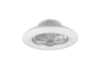 REALITY Svietidlo s ventilátorom STRALSUND titán 2700-6500K RGBW pr. 49 x 16,5cm