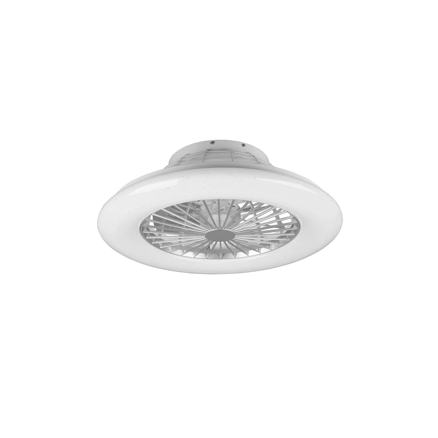 E-shop REALITY Svietidlo s ventilátorom STRALSUND titán 2700-6500K RGBW pr. 49 x 16,5cm