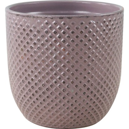 Keramický obal na kvety ružový