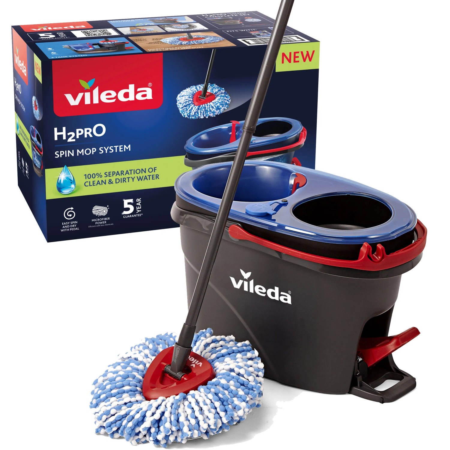 E-shop Vileda Strapcový rotačný mop H2PRO
