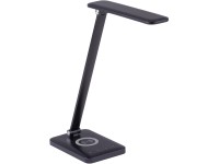 Just Light. Stolná LED lampa Florentina s Qi nabíjačkou, 2700-5000K, čierna