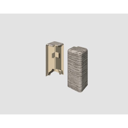 Egger Vonkajší roh pre soklovú lištu CUBICAL dub strieborný, 2 ks