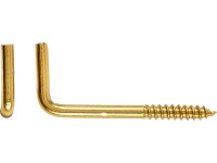 Skrutkovací hák pomosadzený rovný, pr. 3 x 40 mm, 6 ks