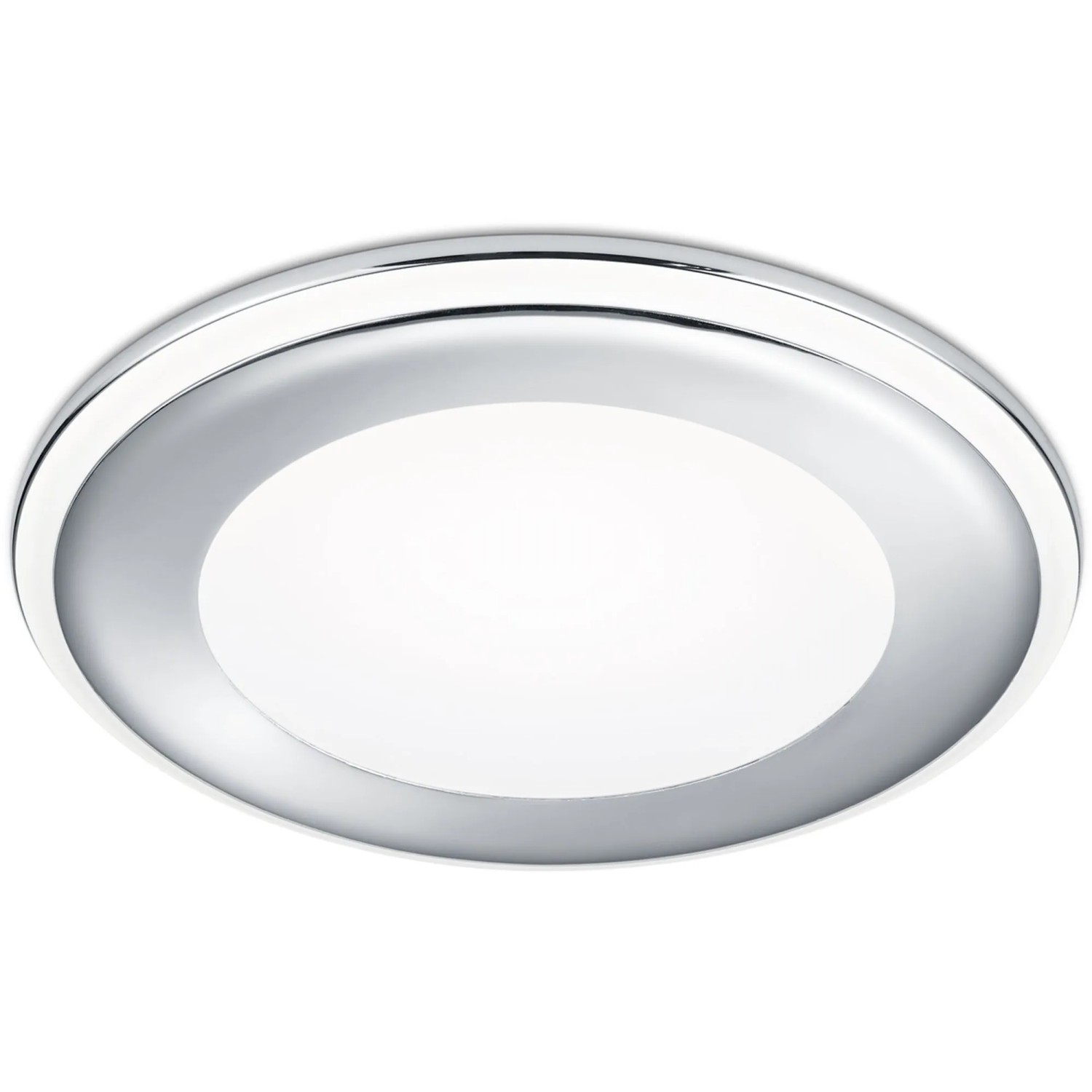 E-shop Trio Vstavané LED svietidlo Aura chróm pr. 140 mm