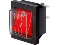 Kolískový spínač s ochranným krytom čierny