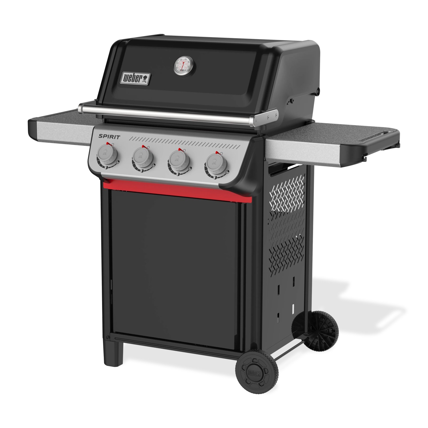 E-shop Weber Plynový gril Spirit E-410, čierna, 117 x 123 x 67,5 cm
