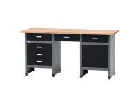 Küpper Dielenský pracovný stôl 12579, 1 dvierka/6 zásuviek (12 cm) 84x170x60 cm Küpper Dielenský pracovný stôl 12579, 1 dvierka/6 zásuviek (12 cm) 84x170x60 cm