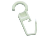 Gardinia Sklápací háčik plast biely