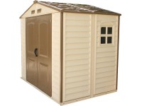Duramax Plastový záhradný domček StoreAll, béžová, 245,4 x 168 x 222,7 cm