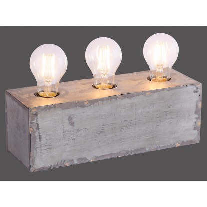 Just Light. Stolná lampa Samia, 3xE27, železná, 30 x 10 x 10 cm