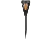 Solárne LED dekoratívne svietidlo pochodeň so zápichom, IP44, pr. 10 x 38 cm