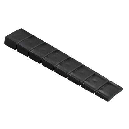 Hettich Nábytkový podkladací klin, oddeliteľný, čierna, 8 x 20 x 100 mm, 4 ks
